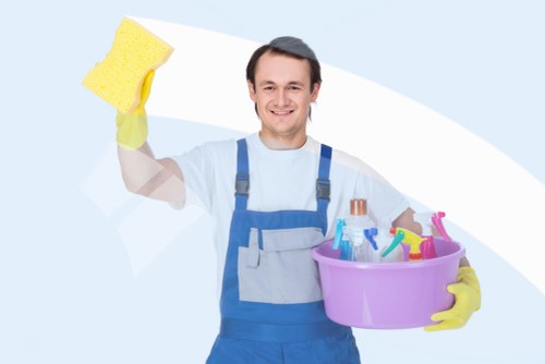 Move out cleaning service for a Docklands apartment kitchen and living area