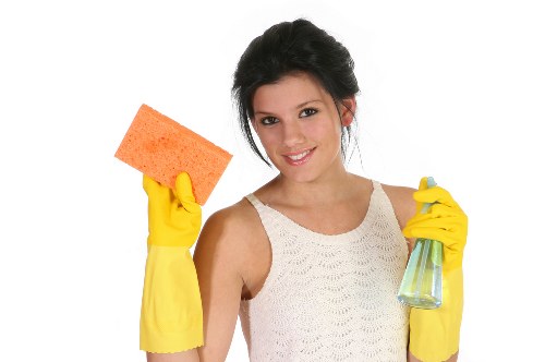 Local cleaners working in a Docklands residential property with access challenges