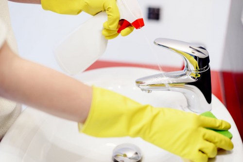 Professional domestic cleaning in a modern Docklands apartment