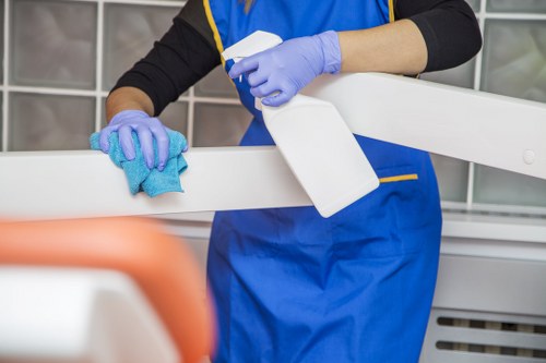 Deep cleaning a commercial oven for a Docklands business